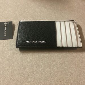Michael Kors Black and White Card Holder